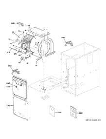 Cabinet (1) parts for Ge Furnace NF80D110S5C54 from AppliancePartsPros.com