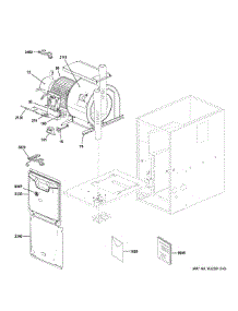 Cabinet (1) parts for Ge Furnace NF80L090S4B52 from AppliancePartsPros.com