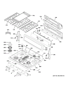 Control Panel Cooktop parts for Ge Range P2B940SEJ8SS from AppliancePartsPros.com