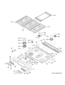 Control Panel Cooktop parts for Ge Range P2S930YP1FS from AppliancePartsPros.com