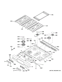 Control Panel Cooktop parts for Ge Range P2S930YP2FS from AppliancePartsPros.com