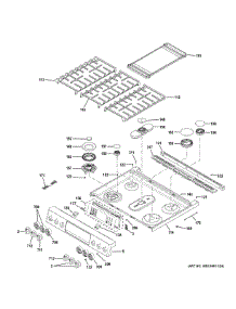 Control Panel Cooktop parts for Ge Range P2S930YP5FS from AppliancePartsPros.com