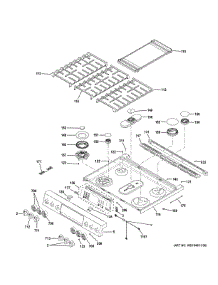 Control Panel & Cooktop parts for Ge Range P2S930YP8FS from AppliancePartsPros.com