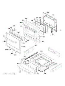 Door & Drawer Parts parts for Ge Range P2S930YP8FS from AppliancePartsPros.com