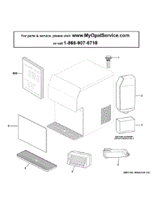 Opal Ice Maker parts for Ge Refrigerator P4INDOS6R1BB from AppliancePartsPros.com