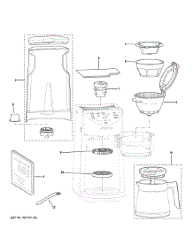 Coffee Maker parts for Ge Coffee Maker P7CGAAS2T1SS from AppliancePartsPros.com