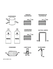 Lokring Connectors parts for Ge Refrigerator PAD28BYTBFS from AppliancePartsPros.com