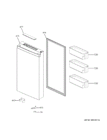 Convertible Door parts for Ge Refrigerator PAD28BYTBFS from AppliancePartsPros.com