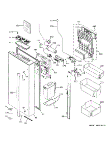 Left Door & Water Pitcher parts for Ge Refrigerator PAD28BYTCFS from AppliancePartsPros.com