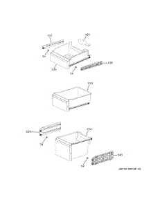 Freezer Shelves parts for Ge Refrigerator PAE28BYTBFS from AppliancePartsPros.com