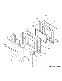 Door parts for Ge Range PB935BP4TS from AppliancePartsPros.com