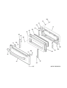 Upper Door parts for Ge Range PB960SJ8SS from AppliancePartsPros.com