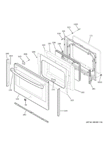 Lower Door parts for Ge Range PB965BP5TS from AppliancePartsPros.com