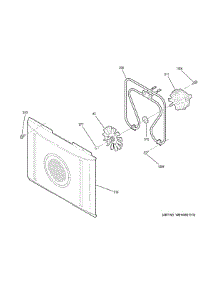 Convection Fan parts for Ge Range PB980SJ6SS from AppliancePartsPros.com