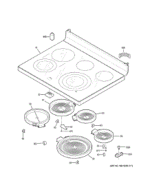 Cooktop parts for Ge Range PB980SJ6SS from AppliancePartsPros.com