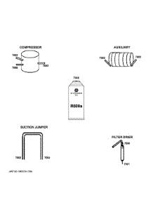 Lokring Connectors parts for Ge Refrigerator PBV10RSTBSS from AppliancePartsPros.com