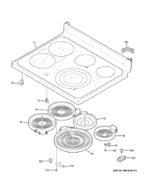 Cooktop parts for Ge Range PCB950SF2SS from AppliancePartsPros.com