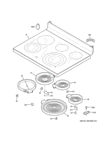 Cooktop parts for Ge Range PCB980SJ6SS from AppliancePartsPros.com