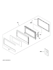 Door Parts parts for Ge Microwave PCHK11S1W1WW from AppliancePartsPros.com