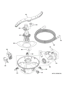 Motor Sump Filter Assembly parts for Ge Dishwasher PDP755SYRBFS from AppliancePartsPros.com