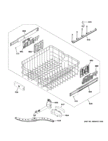 Upper Rack Assembly parts for Ge Dishwasher PDT715SMN0ES from AppliancePartsPros.com