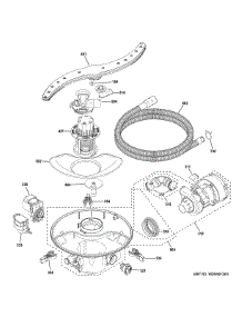 Motor Sump Filter Assembly parts for Ge Dishwasher PDT715SYN5FS from AppliancePartsPros.com