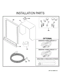 Installation Parts parts for Ge Dishwasher PDT715SYV1FS from AppliancePartsPros.com