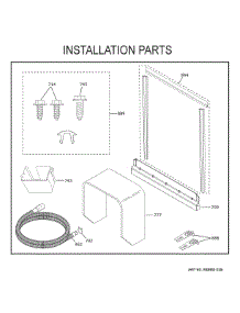 Installation Parts parts for Ge Dishwasher PDT755SYR8FS from AppliancePartsPros.com