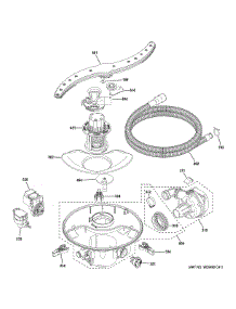 Motor Sump Filter Assembly parts for Ge Dishwasher PDT755SYR8FS from AppliancePartsPros.com