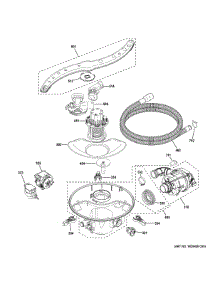 Motor Sump Filter Assembly parts for Ge Dishwasher PDT755SYV1FS from AppliancePartsPros.com