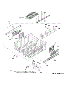 Upper Rack Assembly parts for Ge Dishwasher PDT775SYN5FS from AppliancePartsPros.com