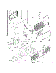 Machine Compartment parts for Ge Refrigerator PFD28KBLNTS from AppliancePartsPros.com