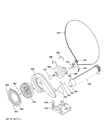 Blower & Motor parts for Ge Dryer PFD95ESPW0DS from AppliancePartsPros.com