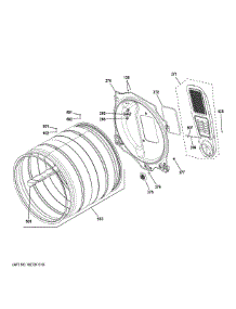 Drum parts for Ge Range PFD95GSPW0DS from AppliancePartsPros.com