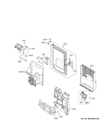 Ice Maker Dispenser parts for Ge Refrigerator PFE28KBLPTS from AppliancePartsPros.com