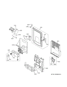 Ice Maker Dispenser parts for Ge Refrigerator PFE28KBLSTS from AppliancePartsPros.com