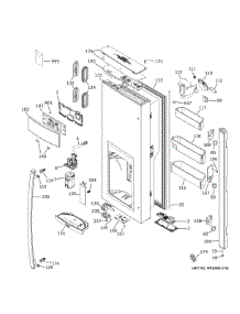Dispenser Door parts for Ge Refrigerator PFE28PYNJFS from AppliancePartsPros.com