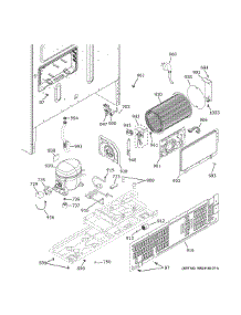 Machine Compartment parts for Ge Refrigerator PFE28PYNJFS from AppliancePartsPros.com