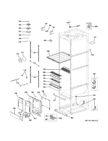 Cabinet parts for Ge Refrigerator PFH18HSPV0MC from AppliancePartsPros.com