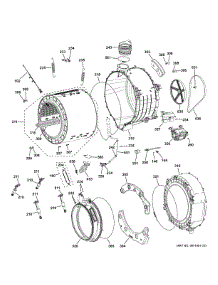 Tub & Motor parts for Ge Washer PFQ83HSHW1WW from AppliancePartsPros.com