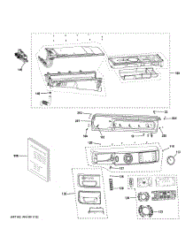 Controls Dispenser parts for Ge Washer PFW955SPW0DS from AppliancePartsPros.com