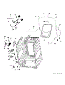 Cabinet 2 parts for Ge Washer PFW955SPW0DS from AppliancePartsPros.com