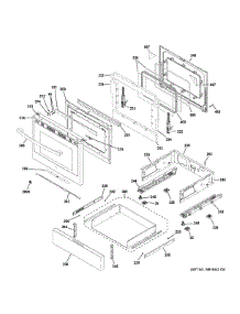 Door Drawer Parts parts for Ge Range PGB911ZEJ6SS from AppliancePartsPros.com