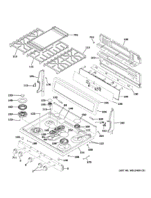 Control Panel Cooktop parts for Ge Range PGB930SEJ7SS from AppliancePartsPros.com