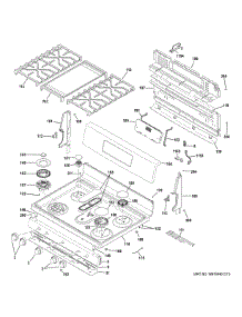 Control Panel Cooktop parts for Ge Range PGB935YP1FS from AppliancePartsPros.com