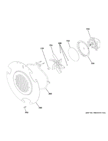 Convection Fan parts for Ge Range PGB935YP1FS from AppliancePartsPros.com