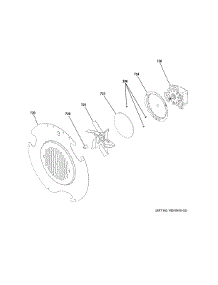 Convection Fan parts for Ge Range PGB960SEJ5SS from AppliancePartsPros.com