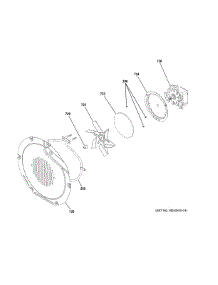 Convection Fan parts for Ge Range PGB965YP3FS from AppliancePartsPros.com