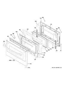 Lower Door parts for Ge Range PGB965YP4FS from AppliancePartsPros.com