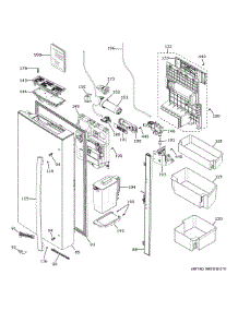 Left Door Water Pitcher parts for Ge Refrigerator PGD29BYTBFS from AppliancePartsPros.com